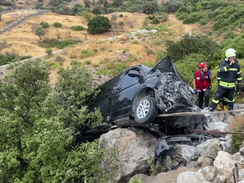 نجاة ابراهيم تاتليس من حادث مروع بأعجوبة